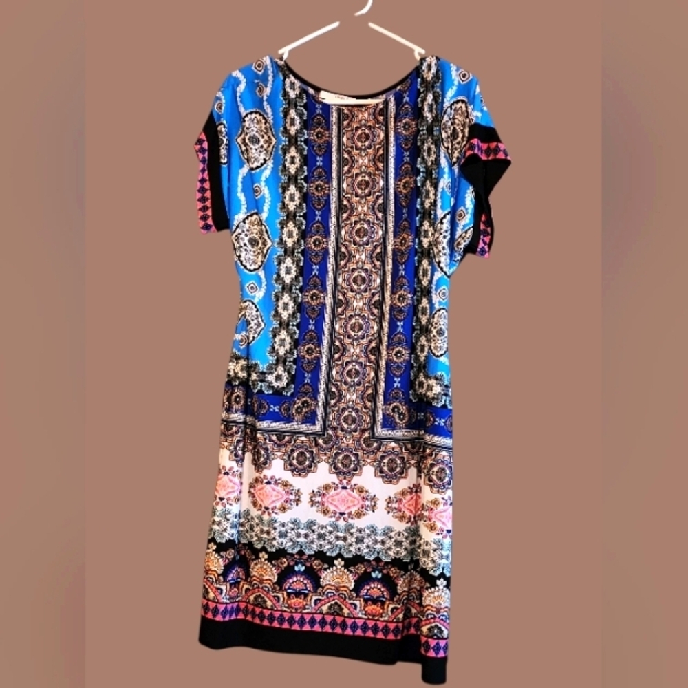 Studio One Vibrant Color Midi Dress